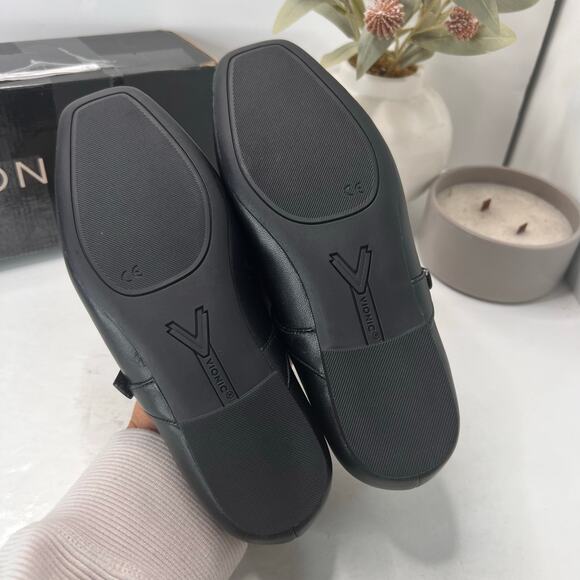 Vionic Alameda Leather Mary Jane Flats Shoes Black I8661L1001 Women's 5 Wide NWB - Picture 9 of 11